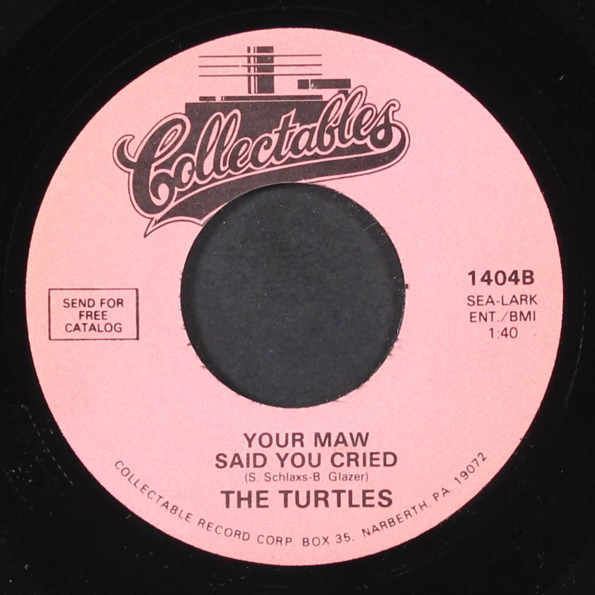 let me be / your maw said you cried by TURTLES