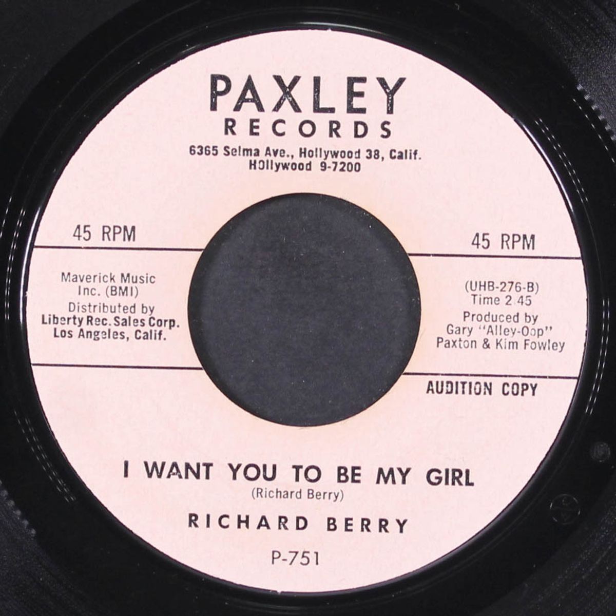 give it up / i want you to be my girl by RICHARD BERRY