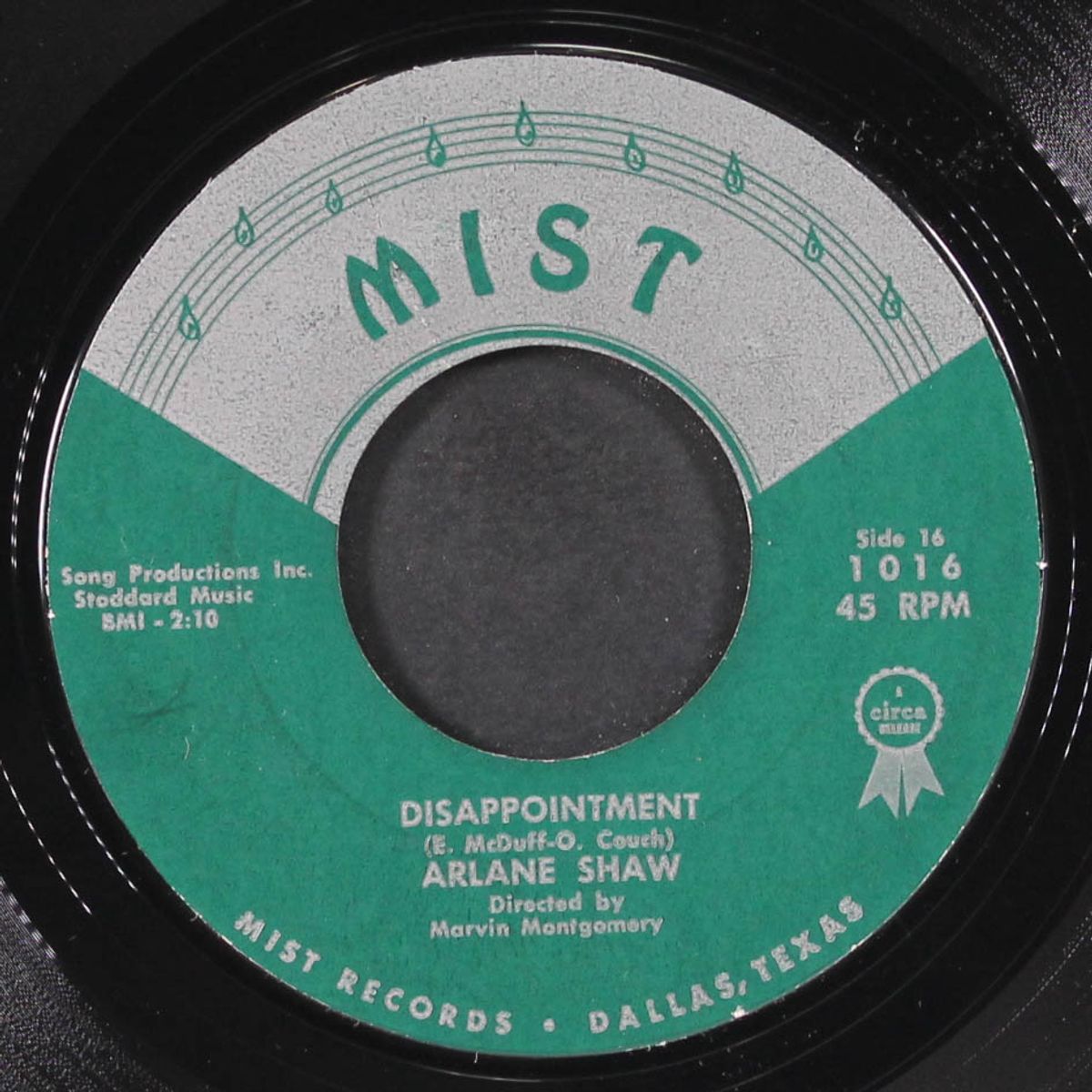 lotta lovin' / disappointment by ARLANE SHAW