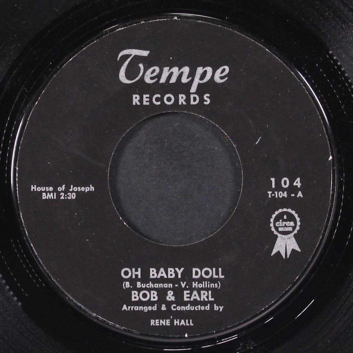 oh baby doll / deep down inside by BOB & EARL