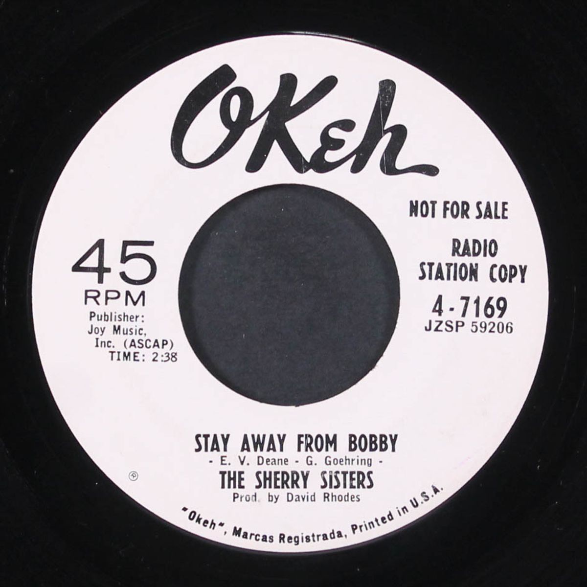 stay away from bobby / dancing with tears in my eyes by SHERRY SISTERS