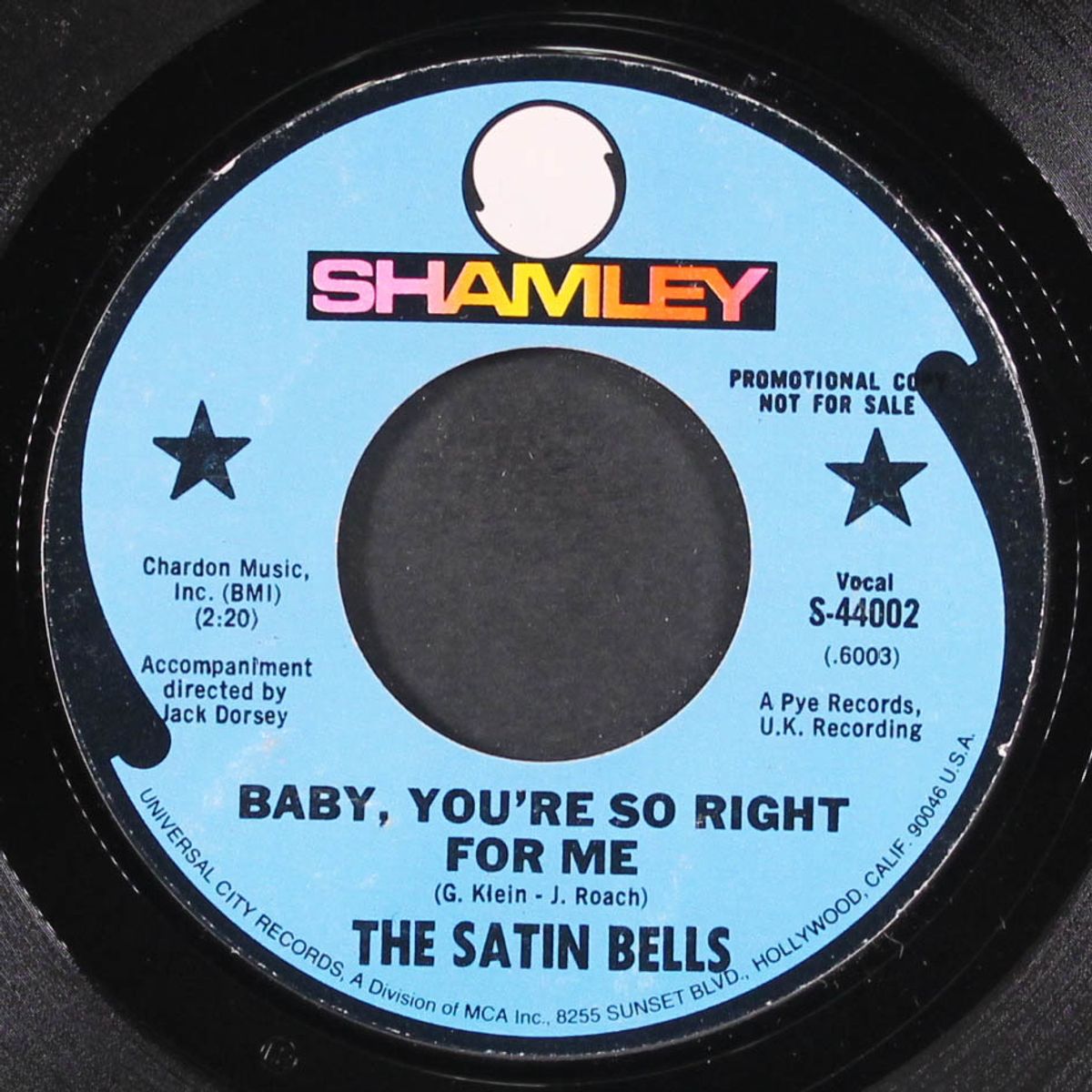 baby you're so right for me / when you're ready by SATIN BELLS