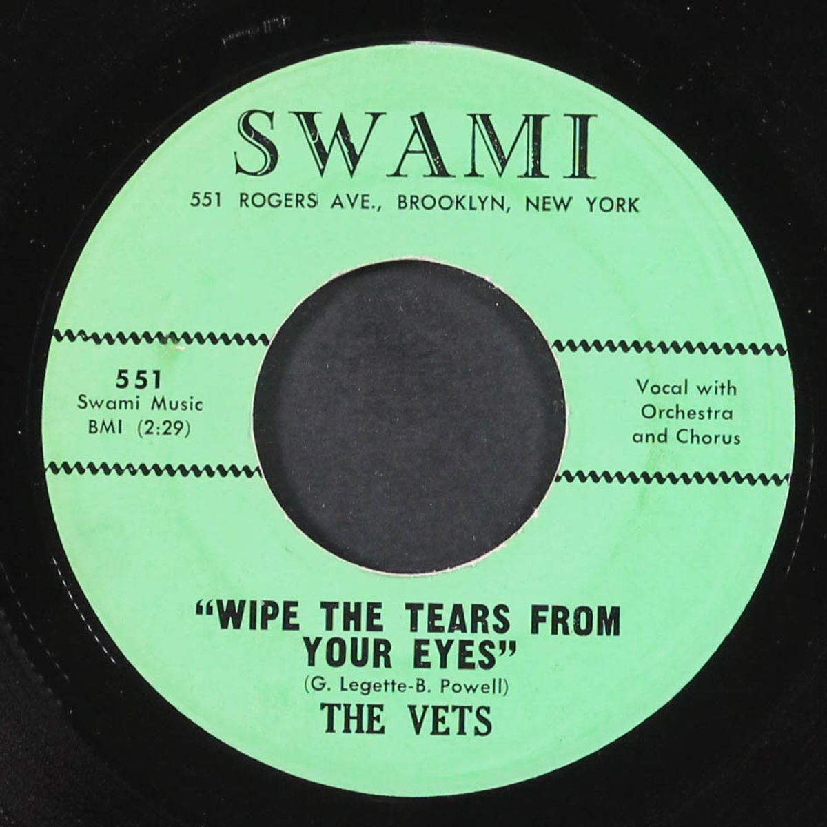 wipe the tears from your eyes / natural born lover by VETS