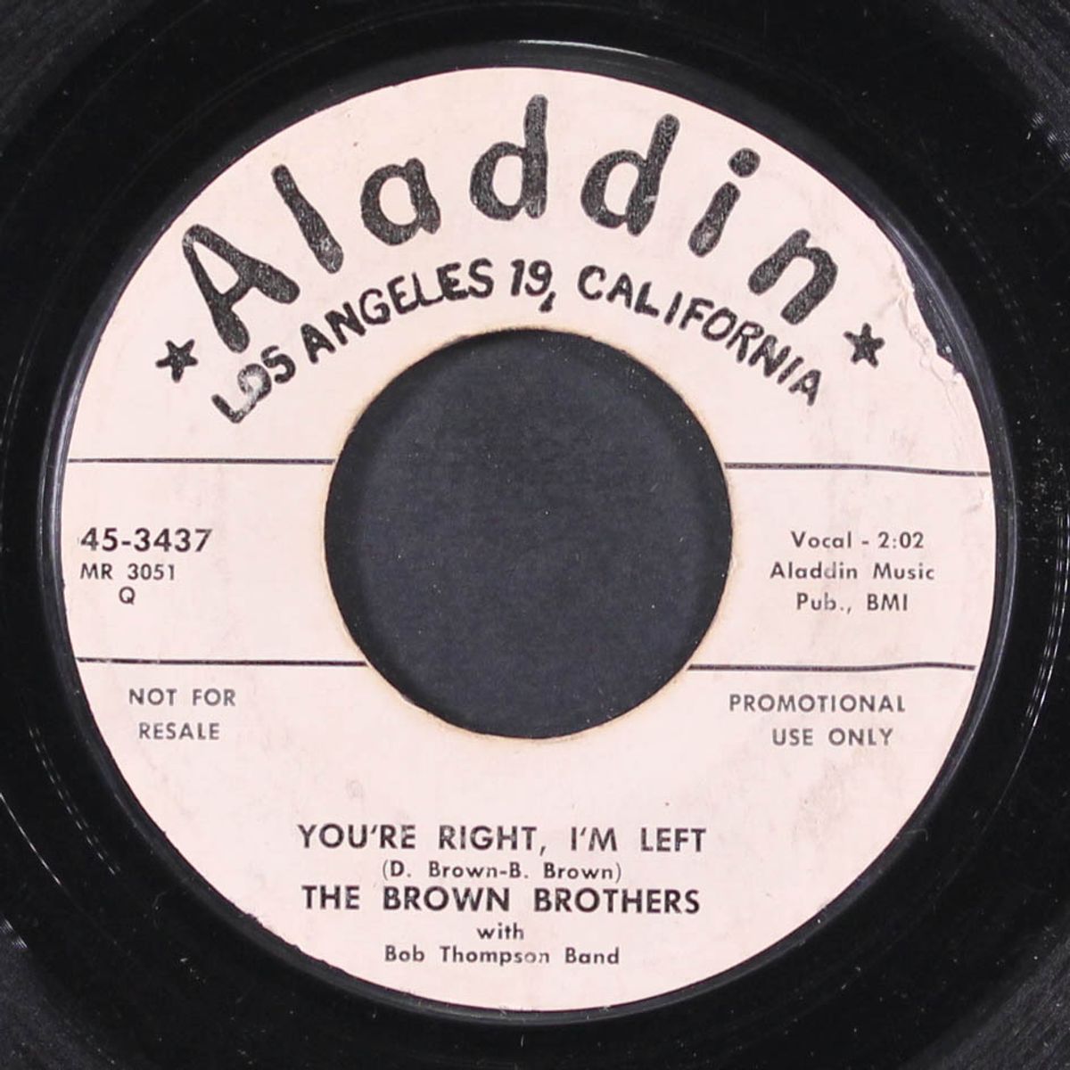let the good times roll / you're right, i'm left by BROWN BROTHERS