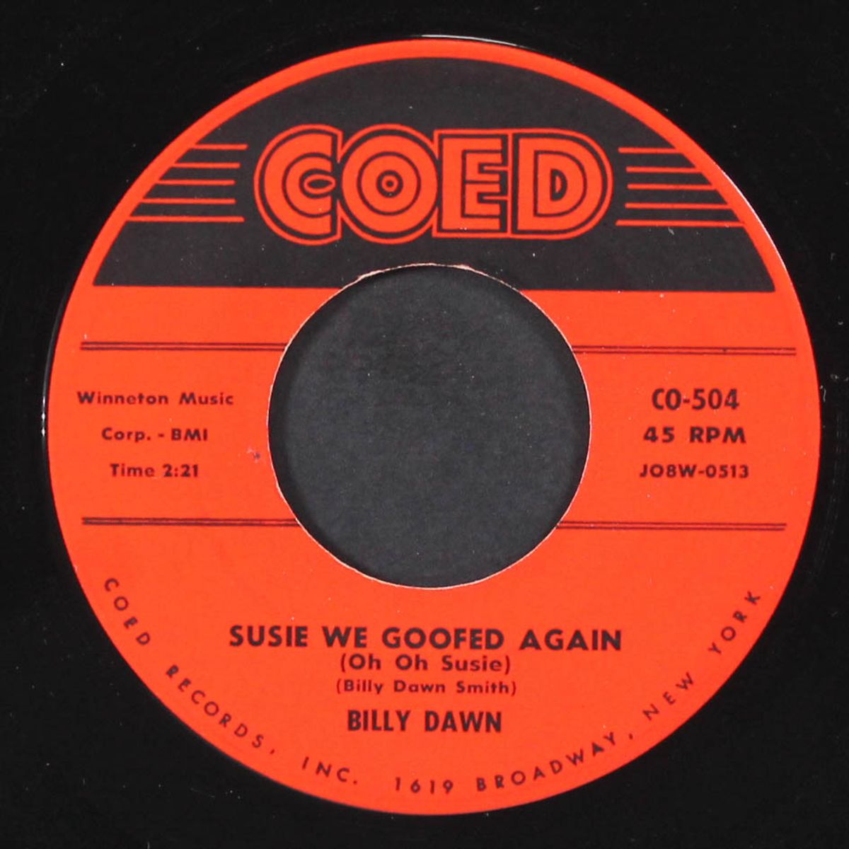 susie we goofed again / this is real by BILLY DAWN