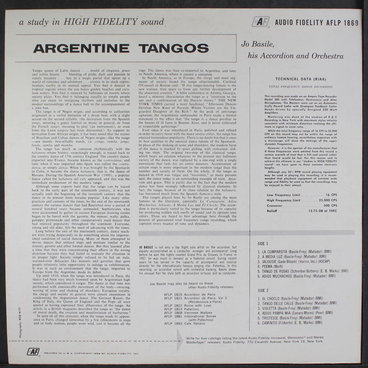 argentine tangos by JO BASILE