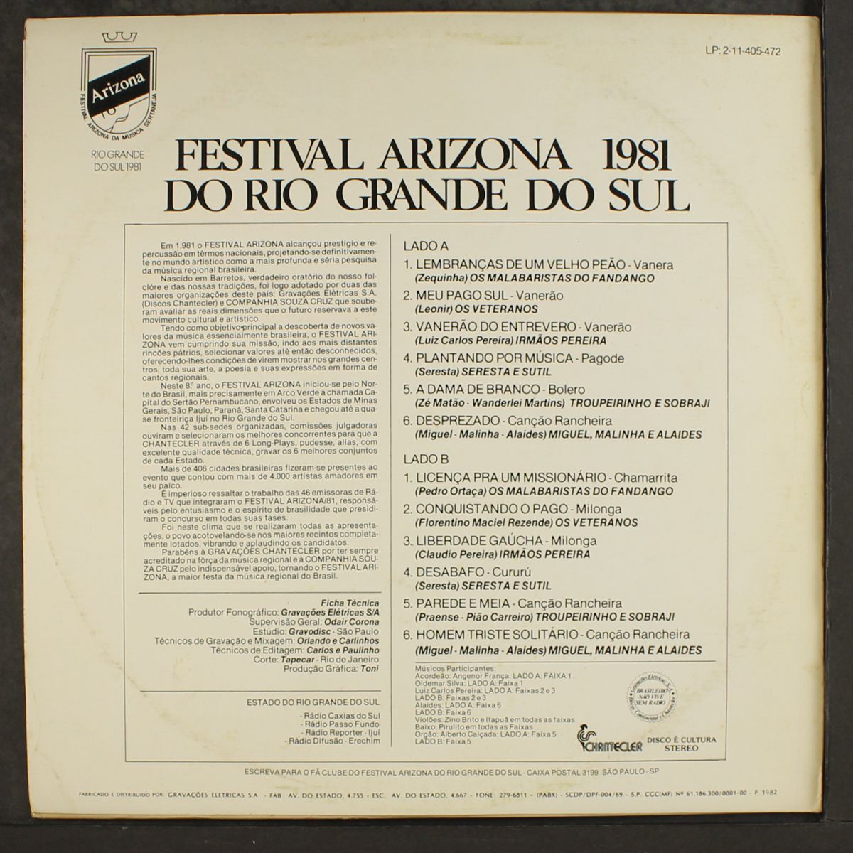 festival arizona 1981 do rio grande do sul by VARIOUS