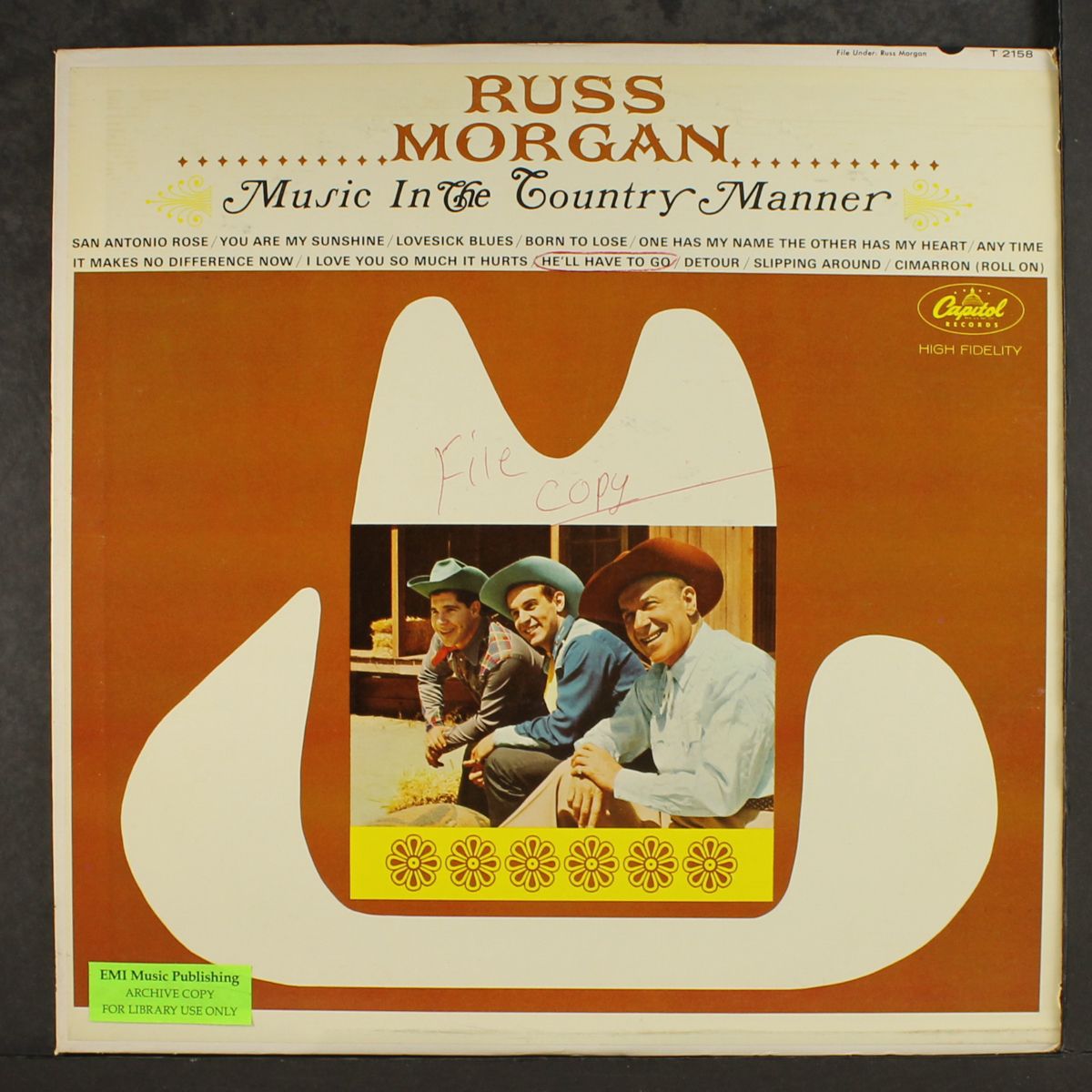 music in the country manner by RUSS MORGAN