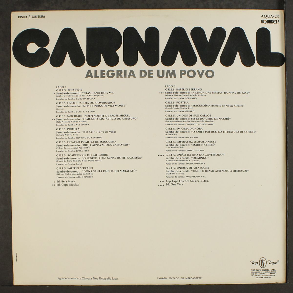 carnaval, alegria de um povo by VARIOUS