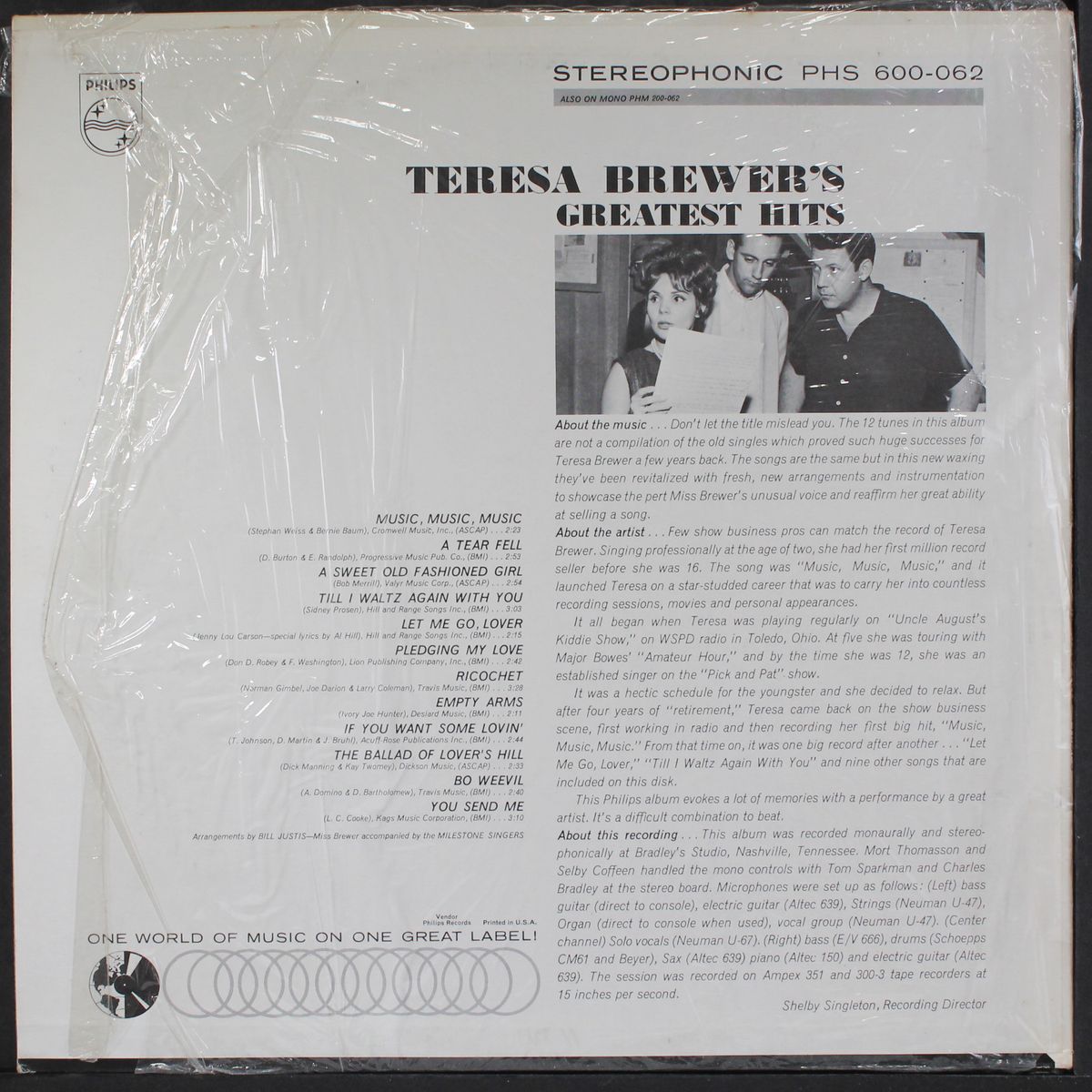 greatest hits by TERESA BREWER