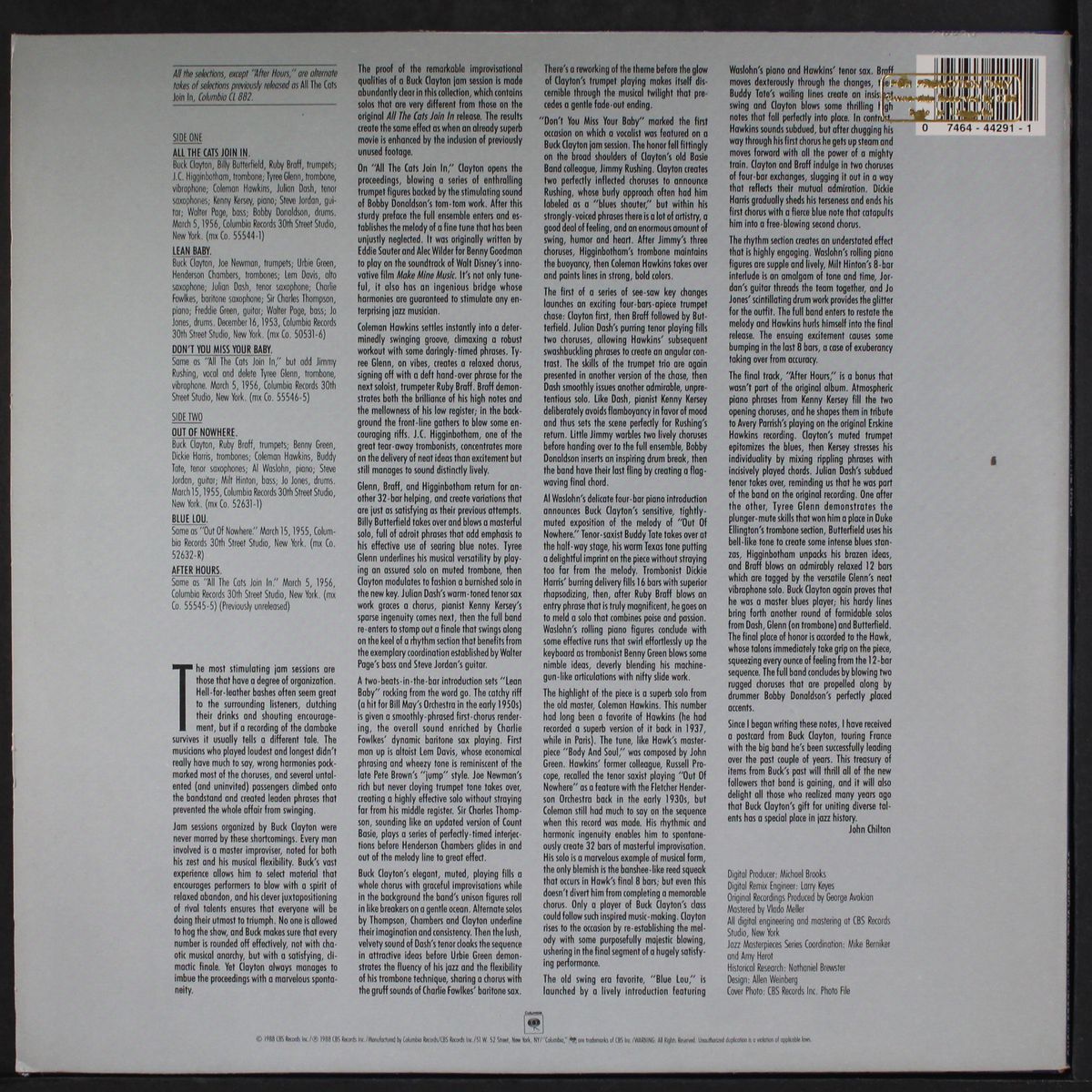 jam sessions from the vault by BUCK CLAYTON