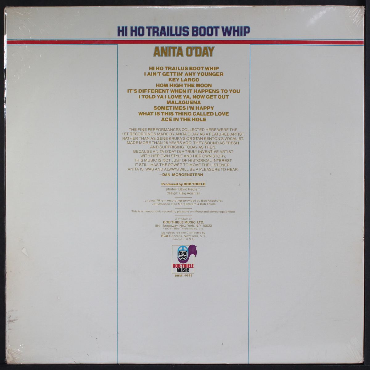 hi ho trailus boot whip by ANITA O'DAY