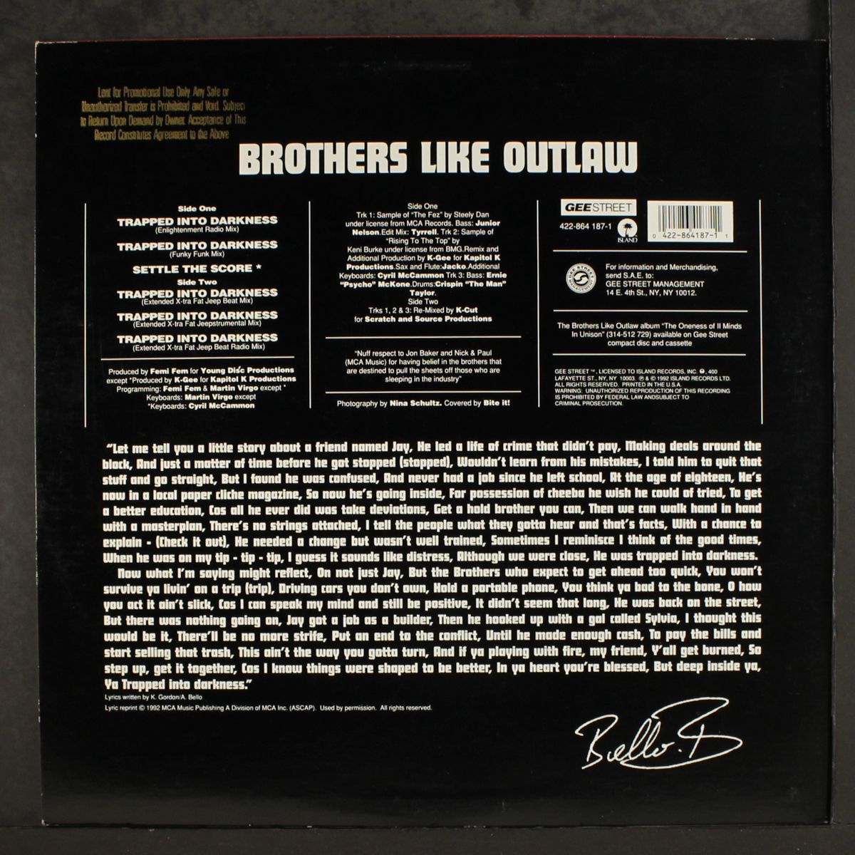 trapped into darkness / instro by BROTHERS LIKE OUTLAW