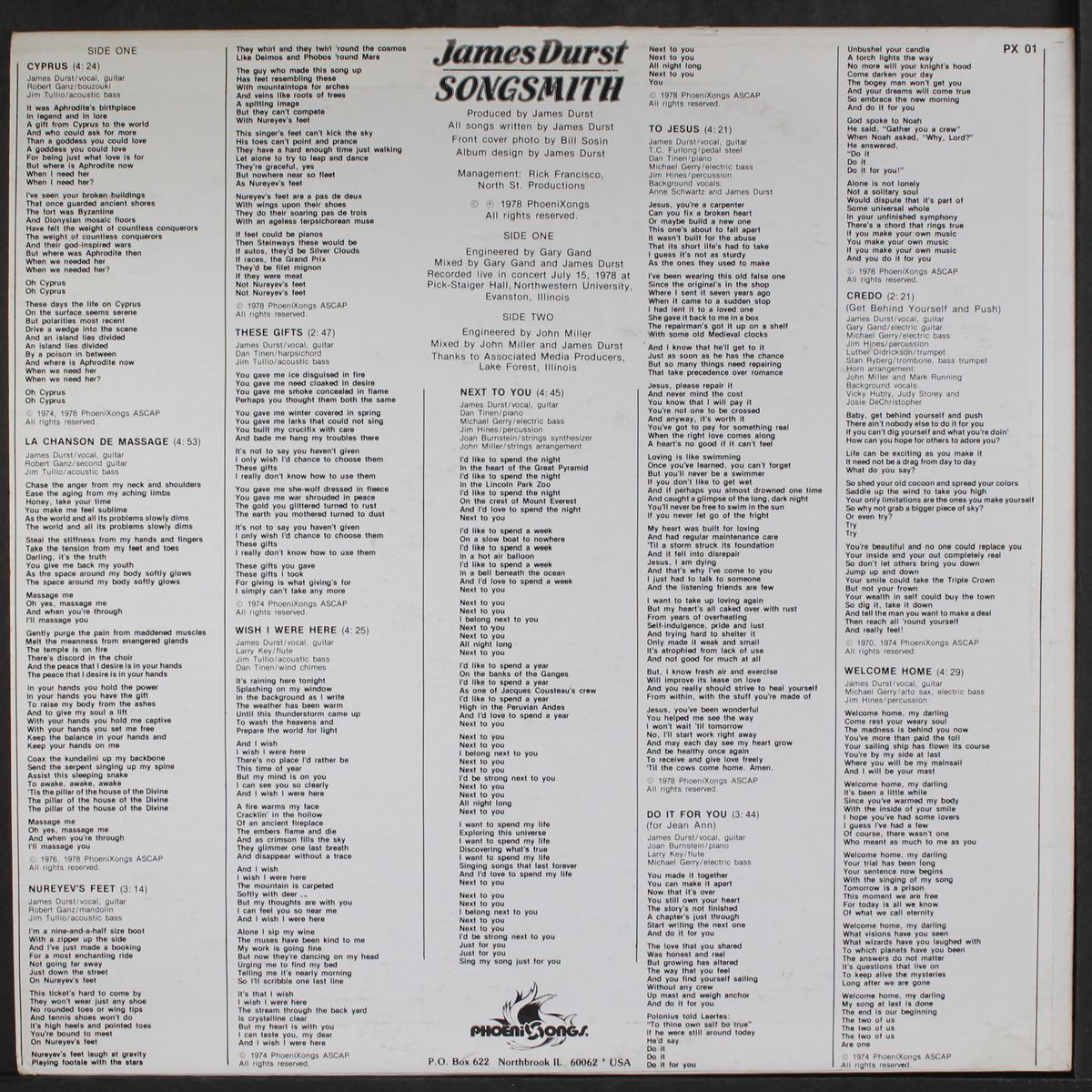 songsmith by JAMES DURST