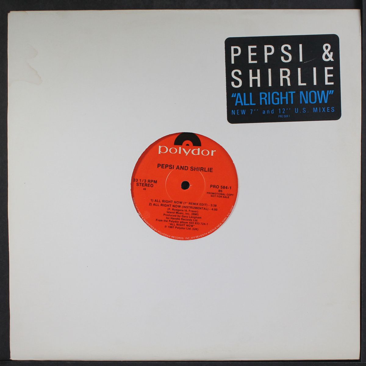 all right now by PEPSI & SHIRLIE