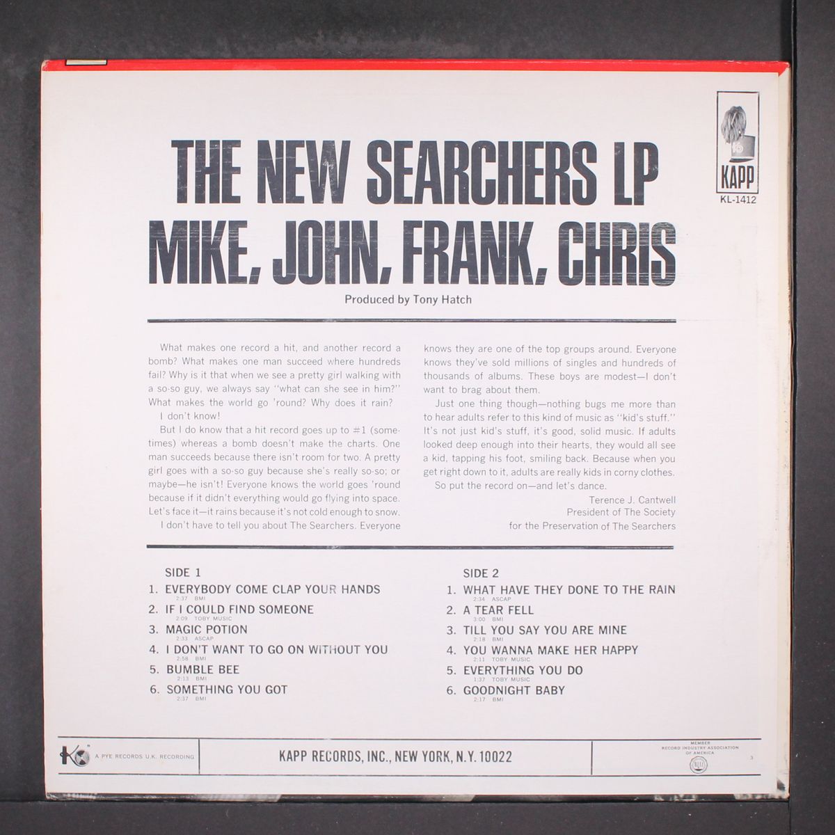 the new searchers lp by SEARCHERS