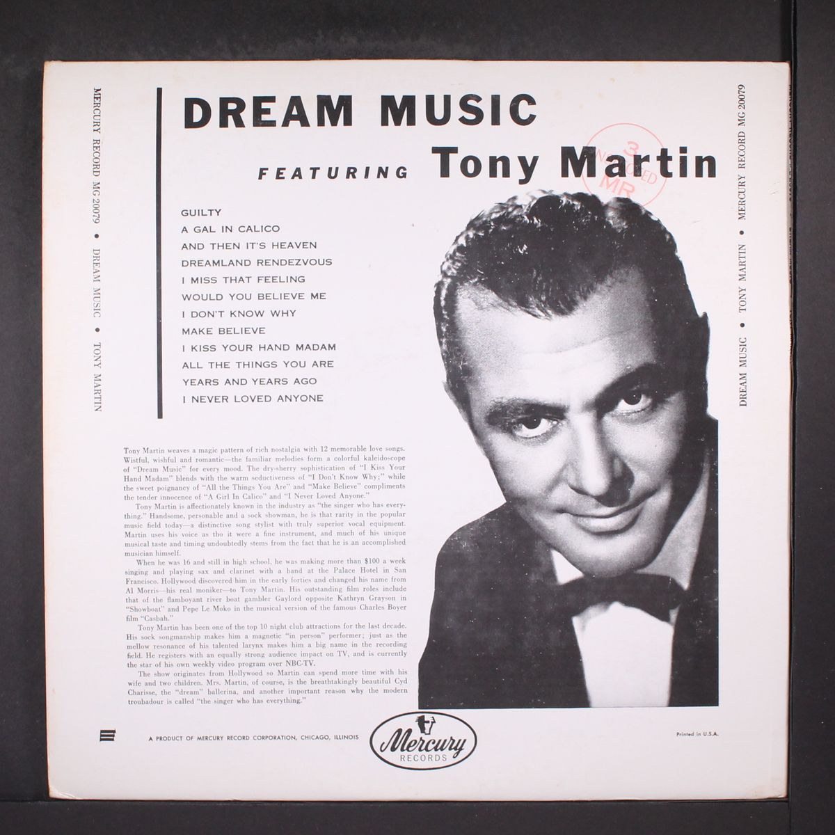 dream music by TONY MARTIN