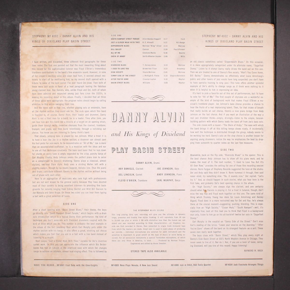 plays basin street by DANNY ALVIN