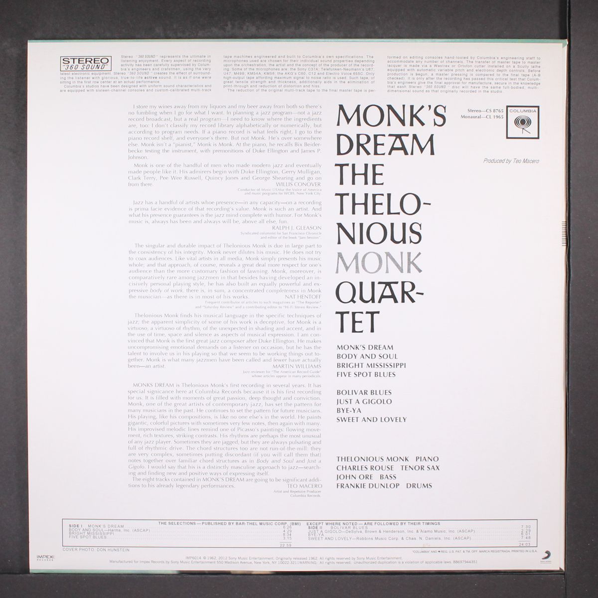 monk's dream by THELONIOUS MONK