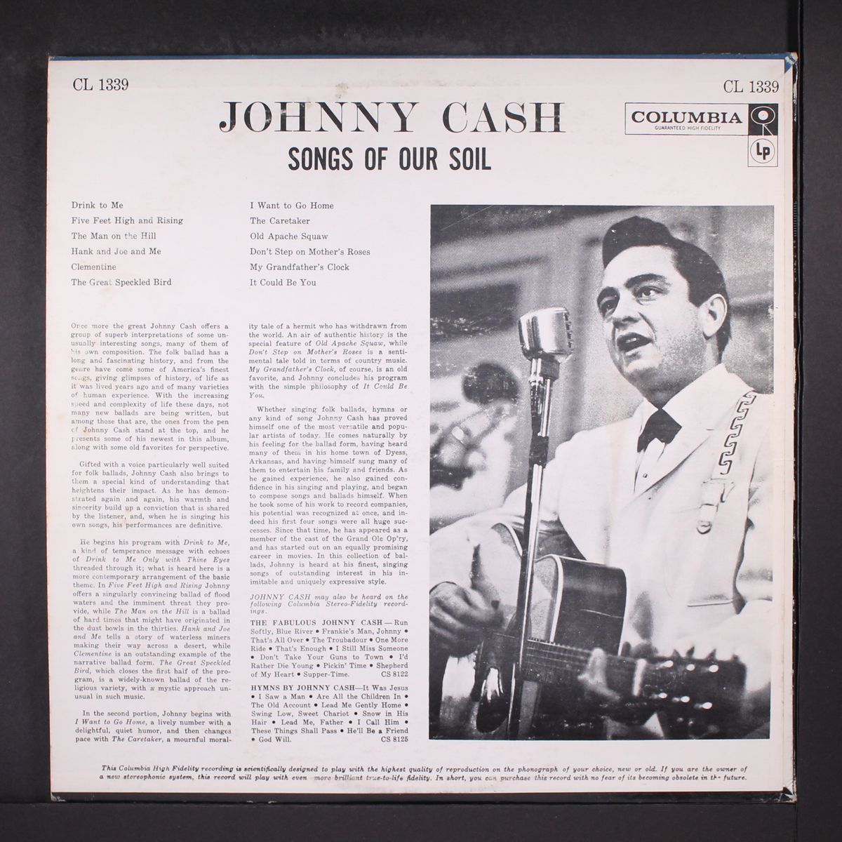 songs of our soil by JOHNNY CASH