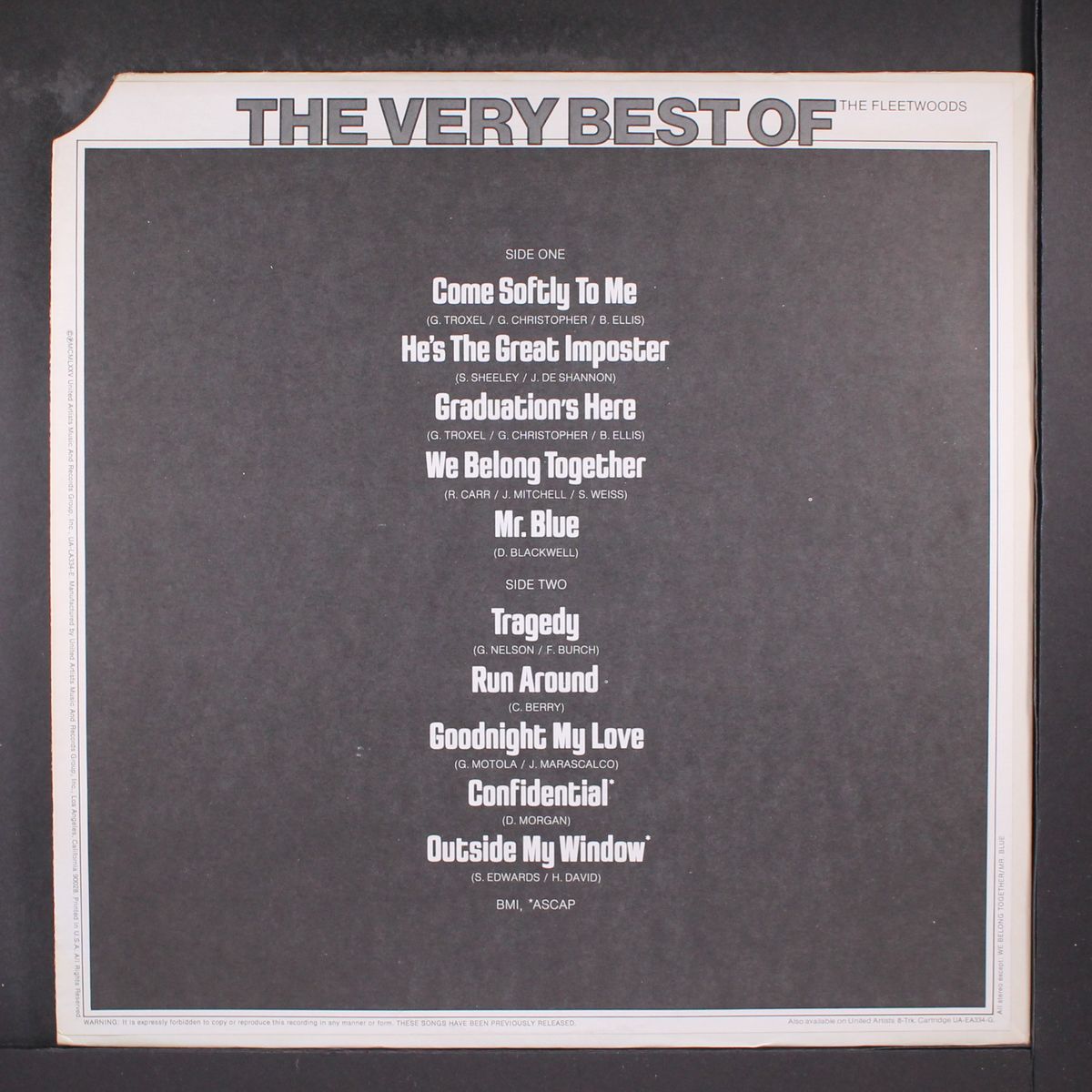 very best of the fleetwoods by FLEETWOODS