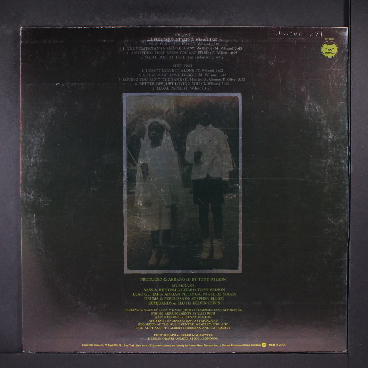 i like your style by TONY WILSON
