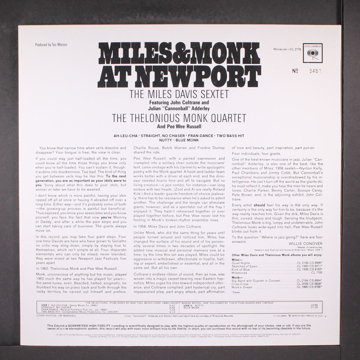 miles & monk at newport by MILES DAVIS & THELONIOUS MONK