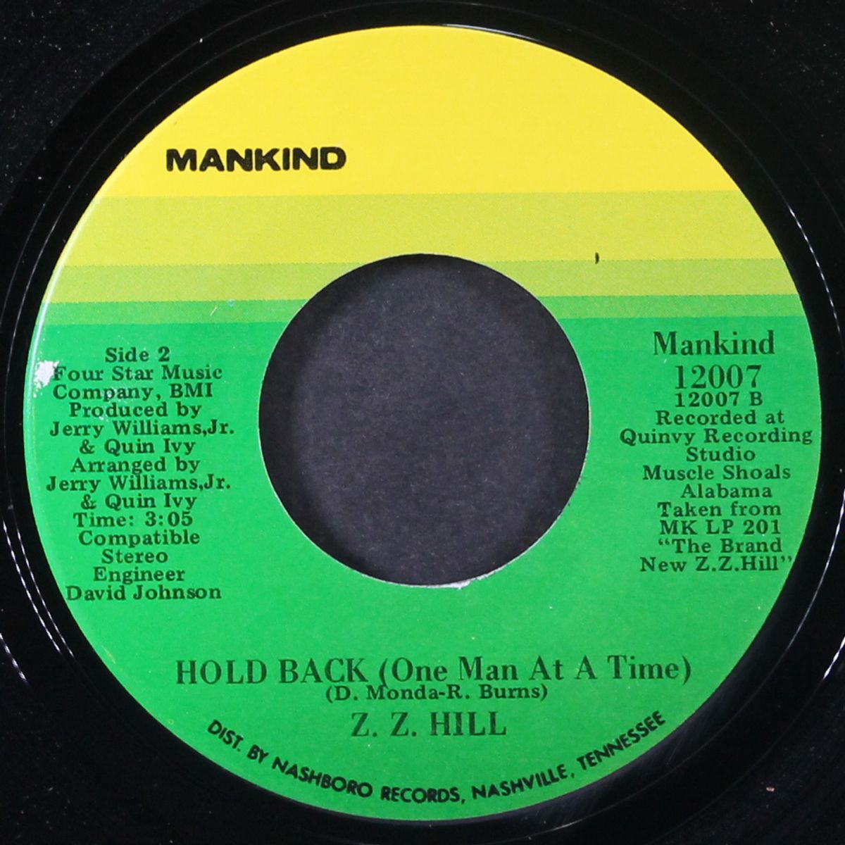 chokin' kind / hold back by Z.Z. HILL