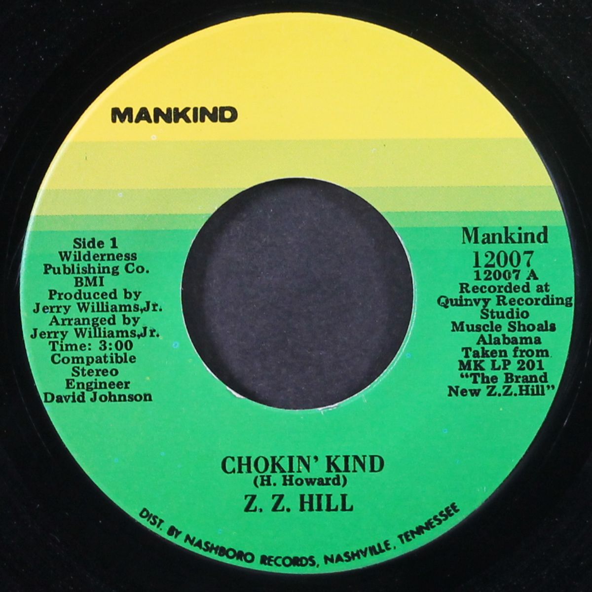 chokin' kind / hold back by Z.Z. HILL