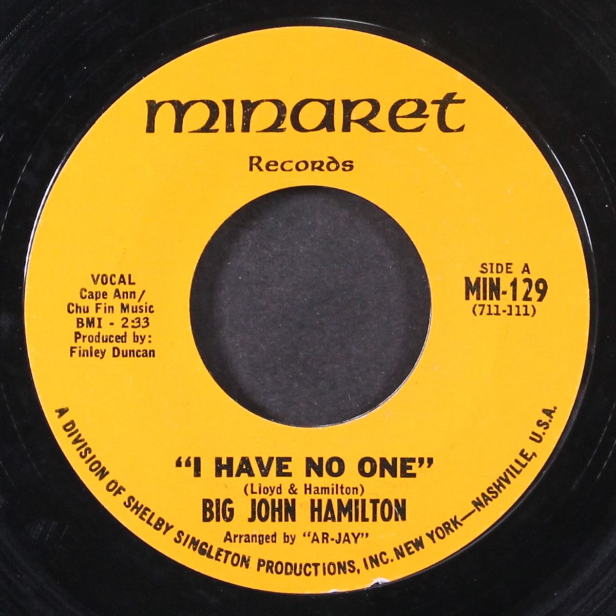 i have no one / i just want to thank you by BIG JOHN HAMILTON
