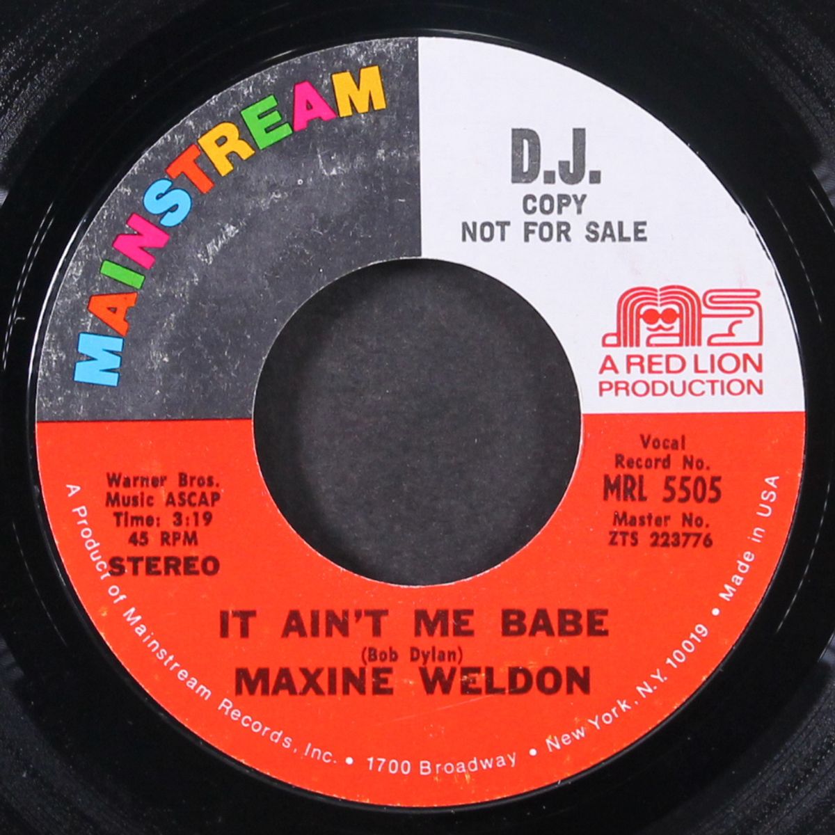 it ain't me babe by MAXINE WELDON