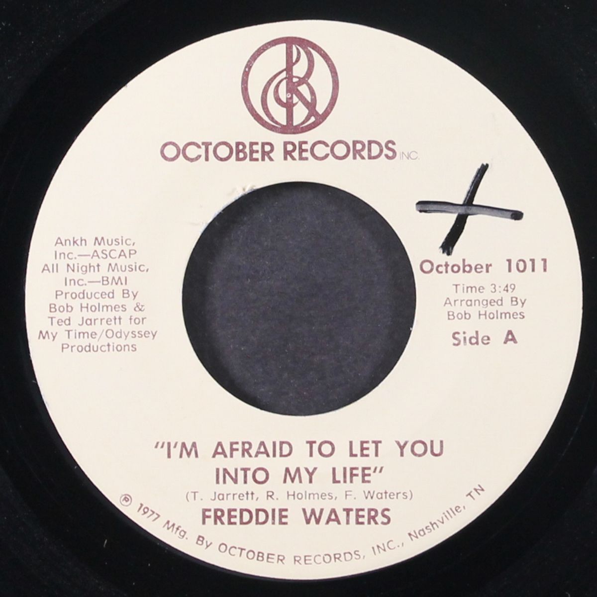 i'm gonna walk right out of your life / i'm afraid to let you into my by FREDDIE WATERS