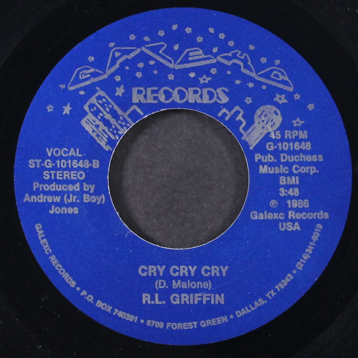 you gotta be foolin you / cry cry cry by R.L. GRIFFIN