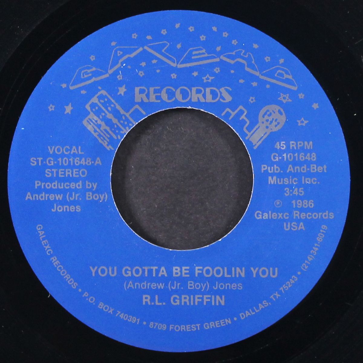 you gotta be foolin you / cry cry cry by R.L. GRIFFIN