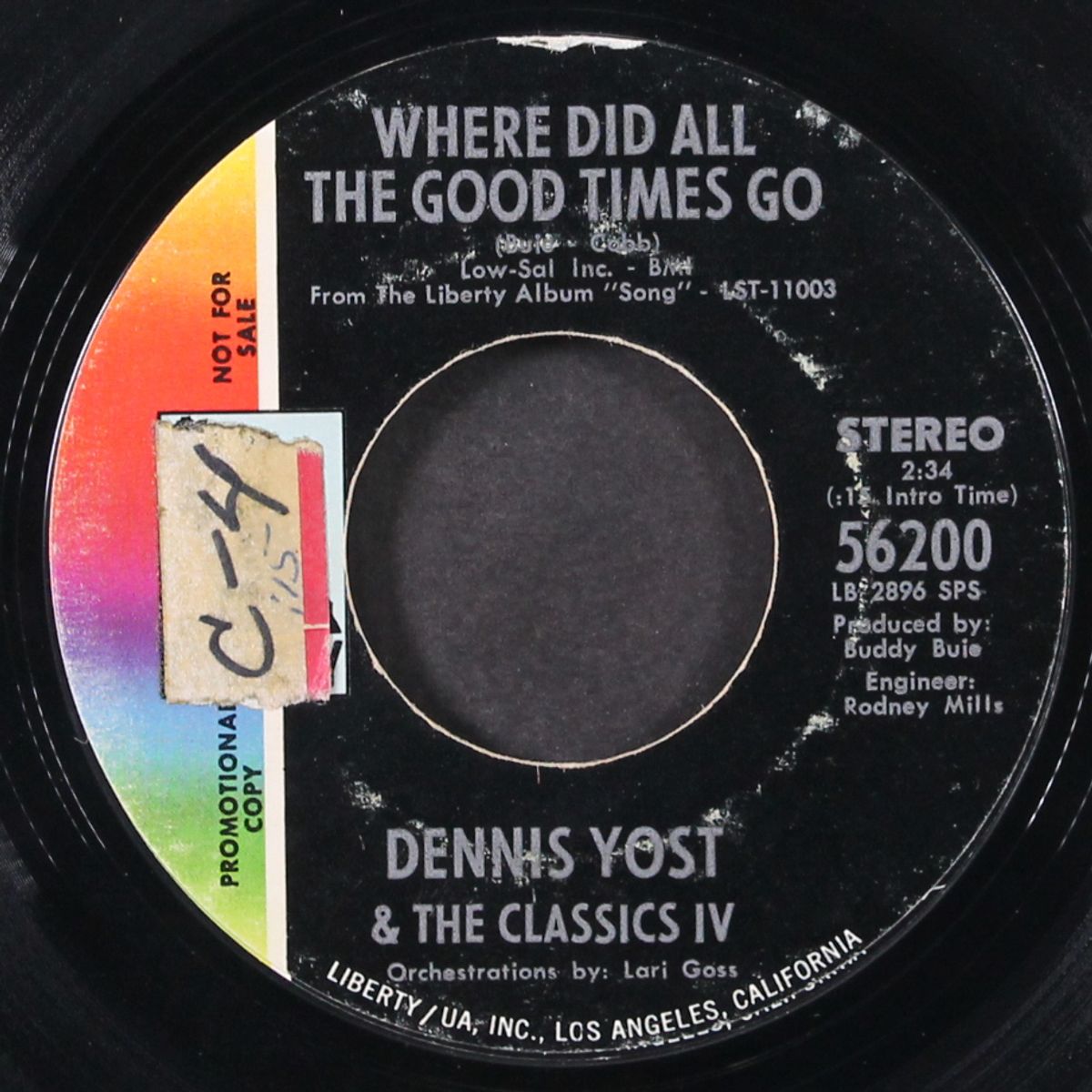 where did all the good times go by DENNIS YOST & CLASSICS IV
