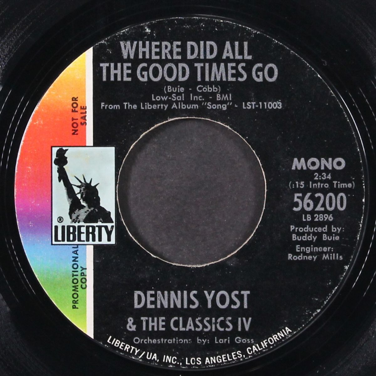 where did all the good times go by DENNIS YOST & CLASSICS IV