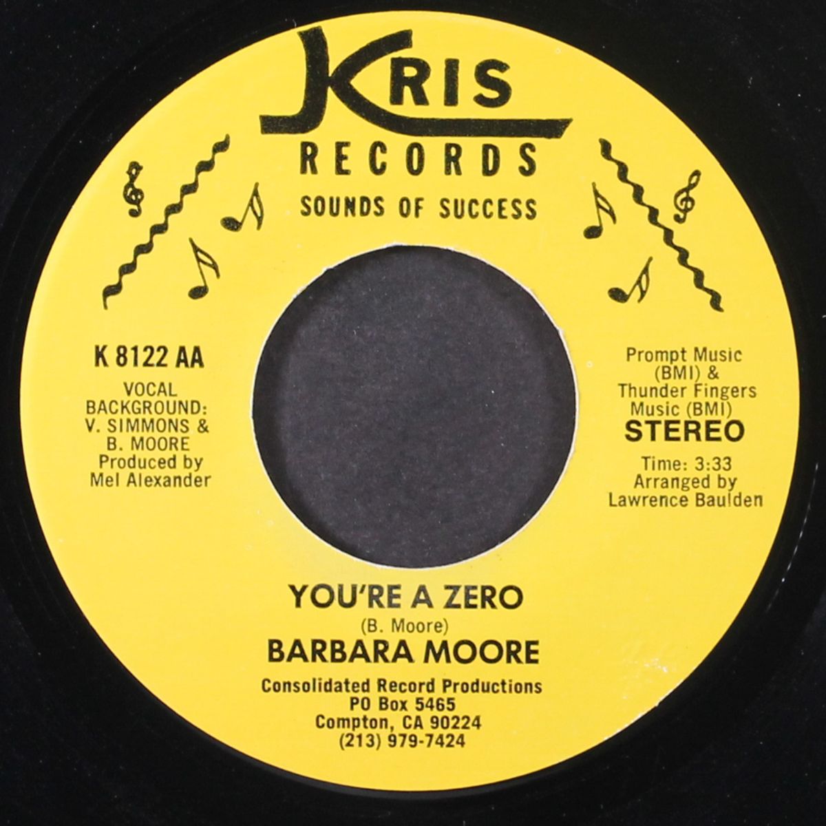 you're a zero / by 3 o'clock in the morning by BARBARA MOORE