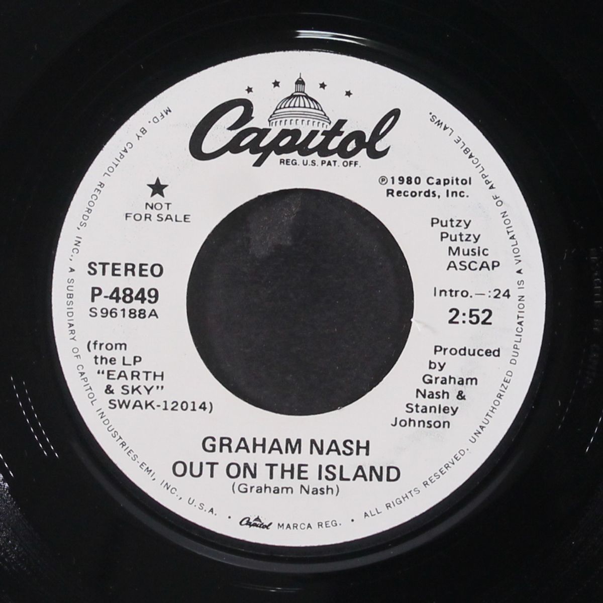 out on the island / mono by GRAHAM NASH