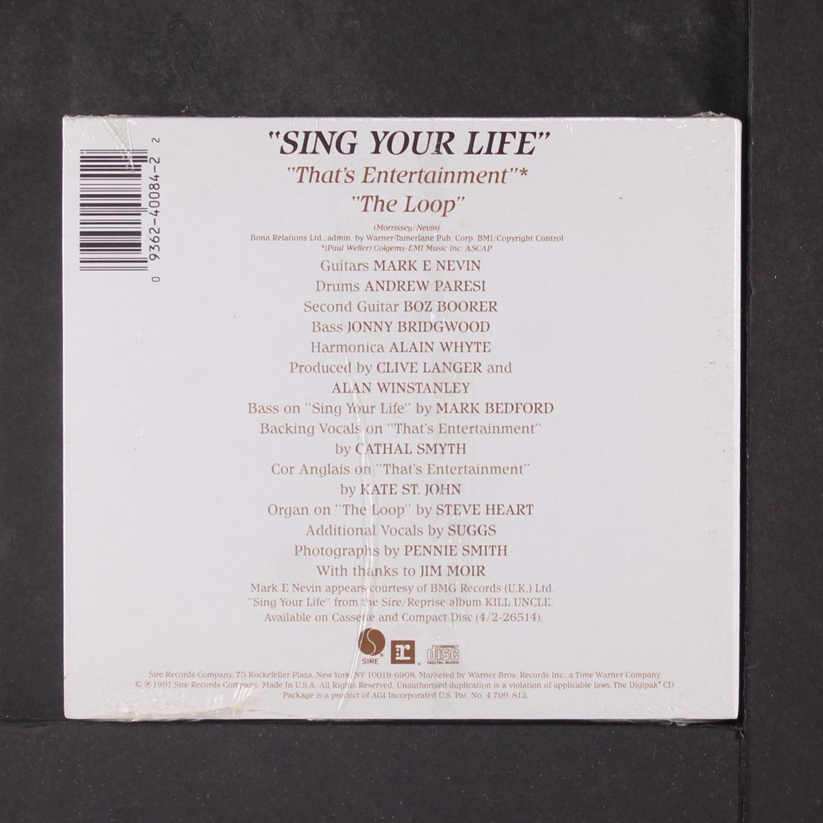 sing your life by MORRISSEY