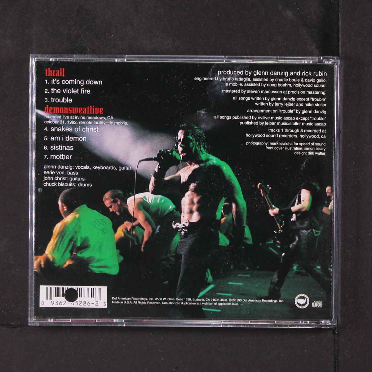 thrall - demonsweatlive by DANZIG