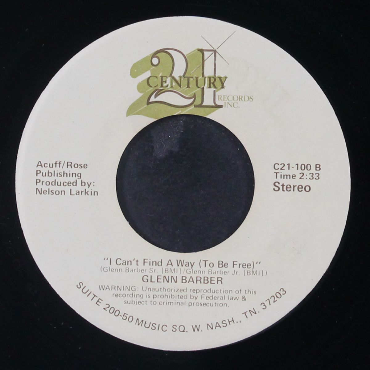 what's the name of that song? / i can't find a way by GLENN BARBER