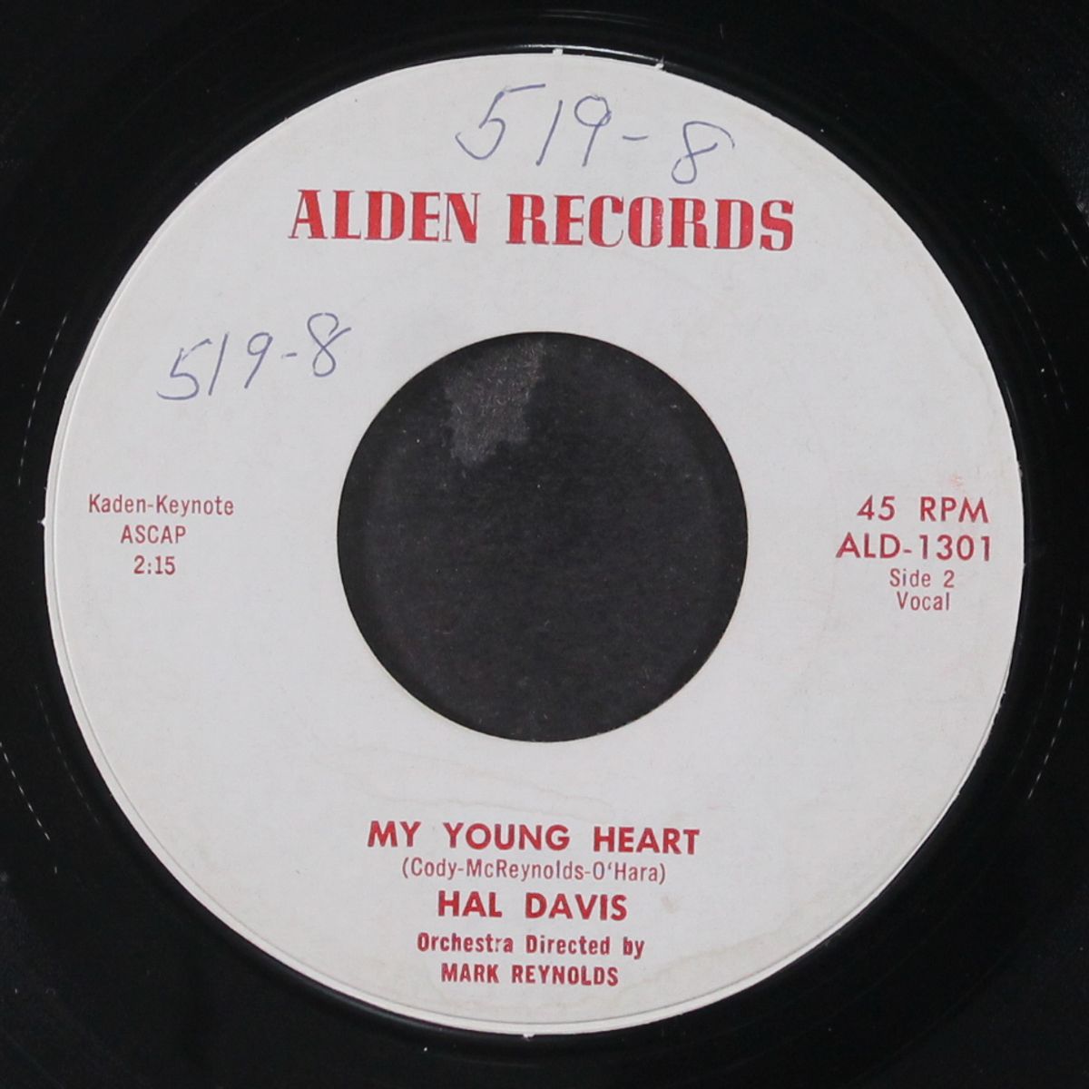 sweet and lovely / my young heart by HAL DAVIS