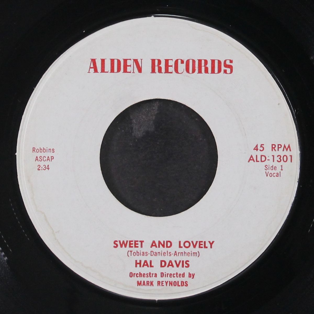 sweet and lovely / my young heart by HAL DAVIS
