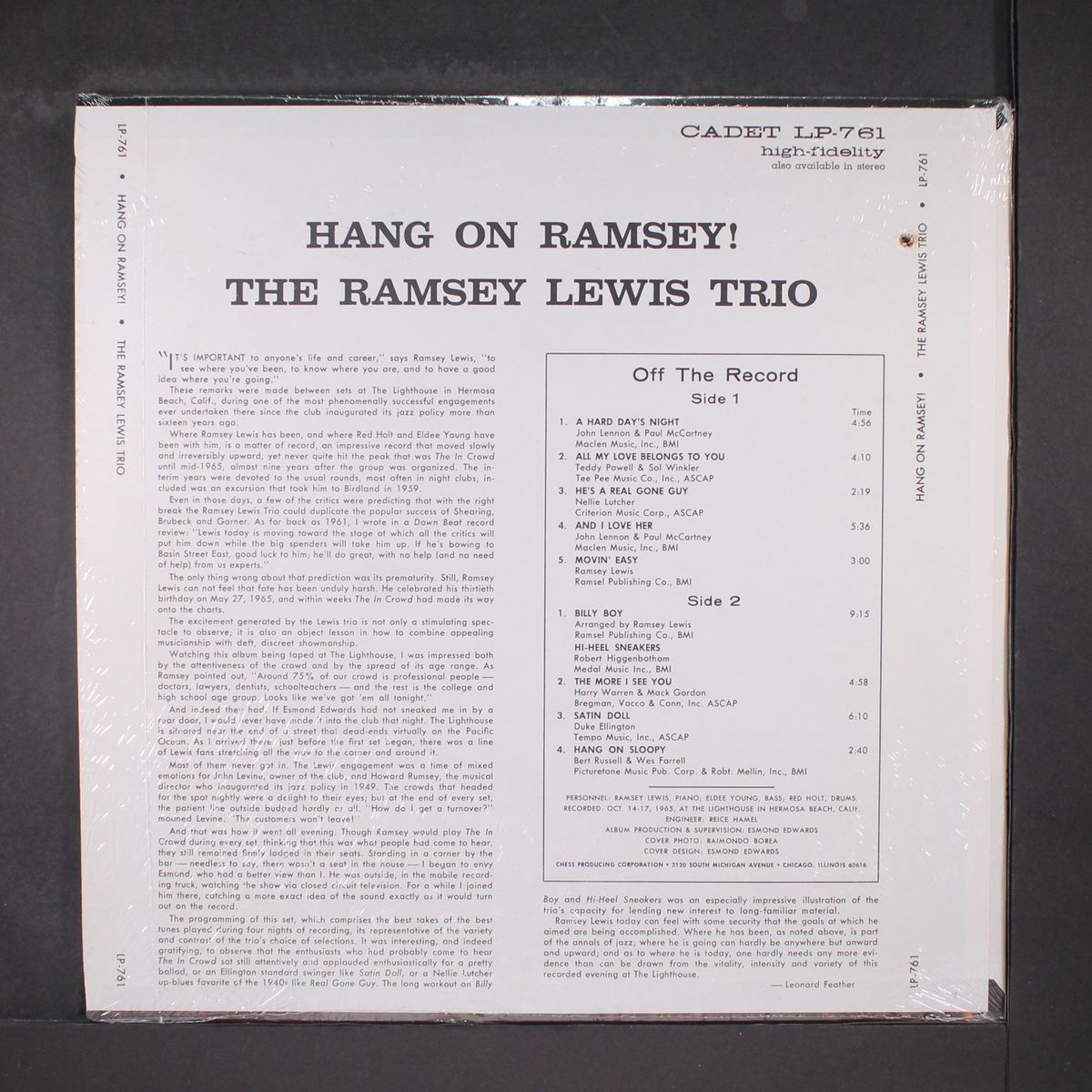 hang on ramsey! by RAMSEY LEWIS