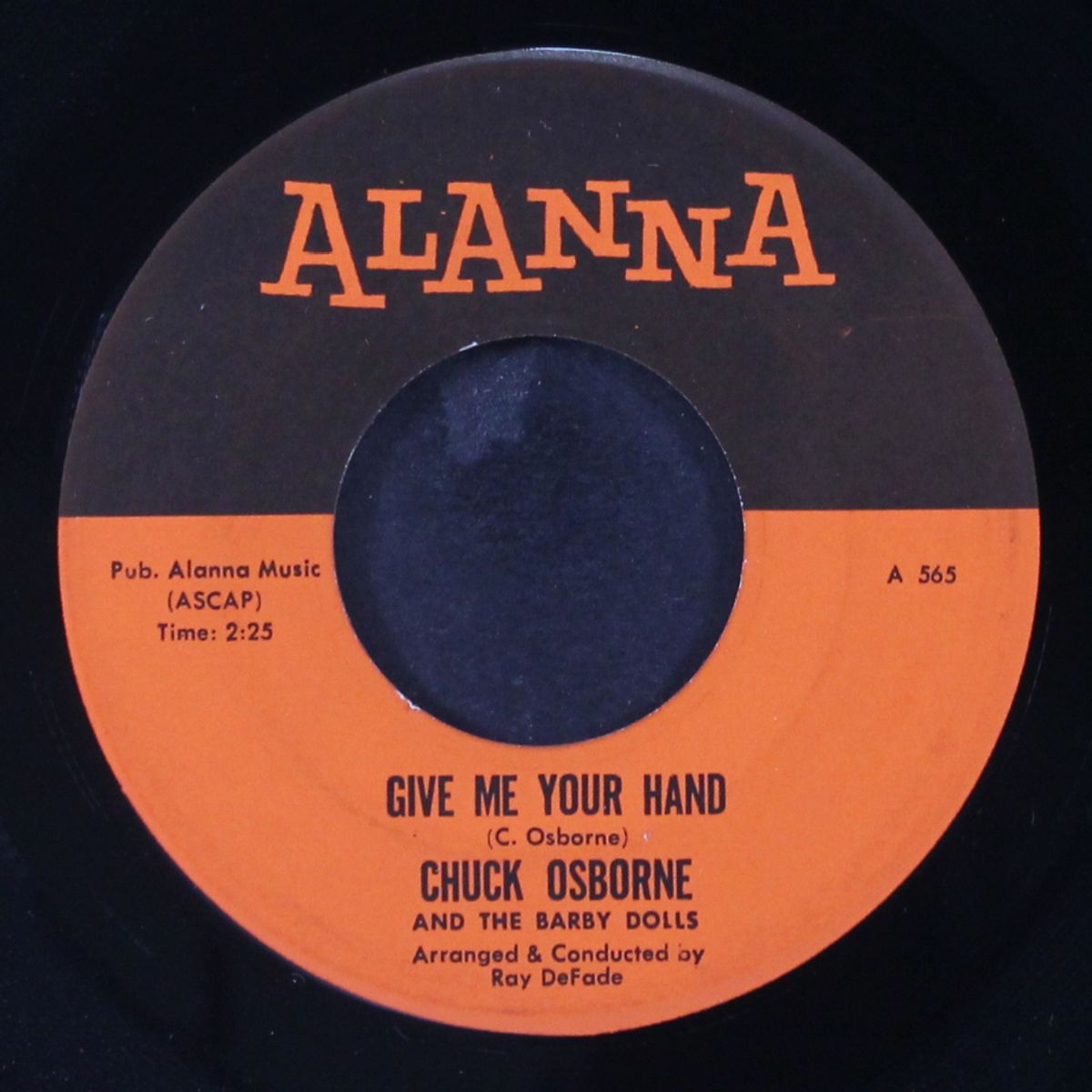 a girl i knew / give me your hand by CHUCK OSBORNE & BABY DOLLS