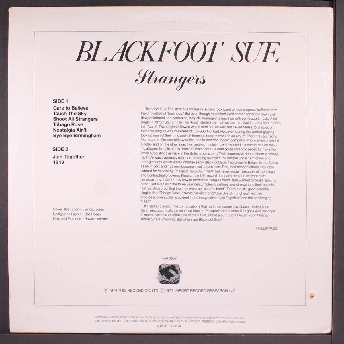 strangers by BLACKFOOT SUE