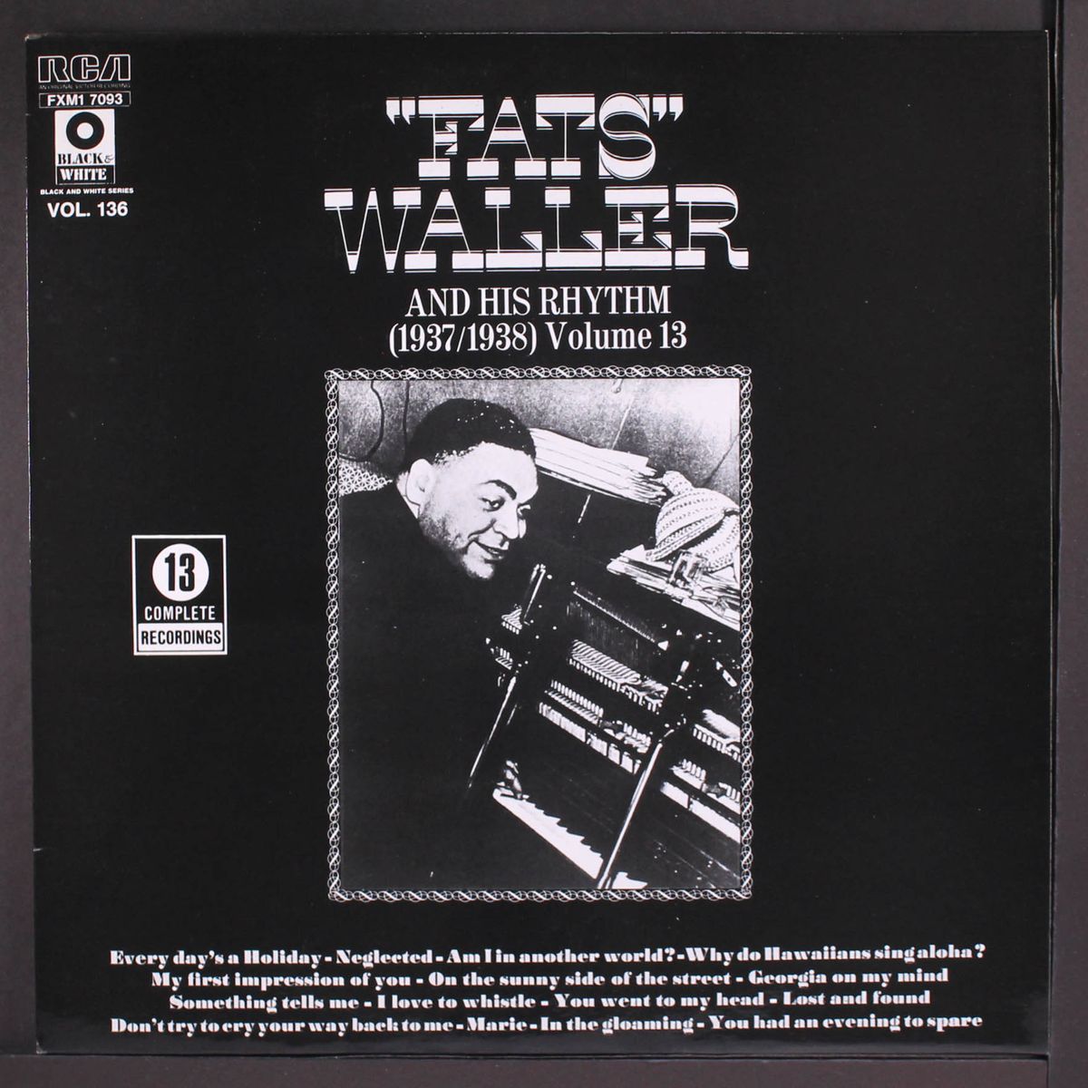 complete recordings, vol. 13 (1937-1938) by FATS WALLER