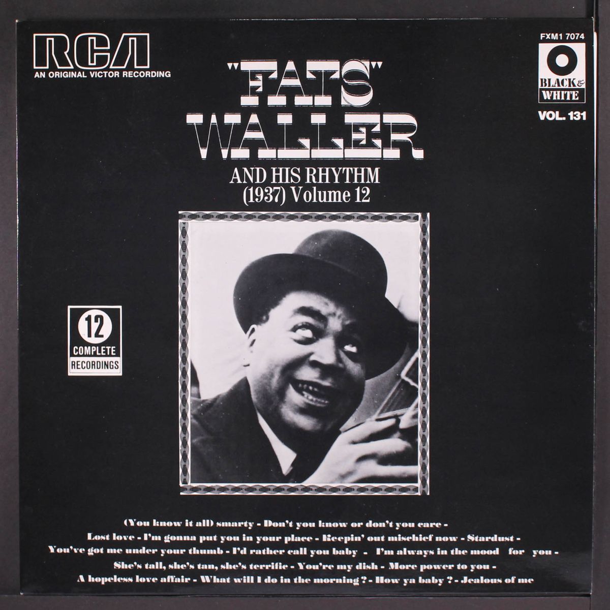 complete recordings, vol. 12 (1937) by FATS WALLER