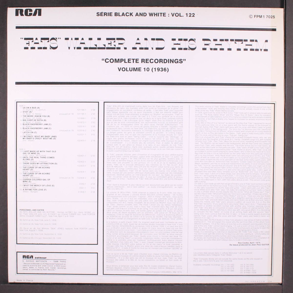 1936, vol. 10 by FATS WALLER