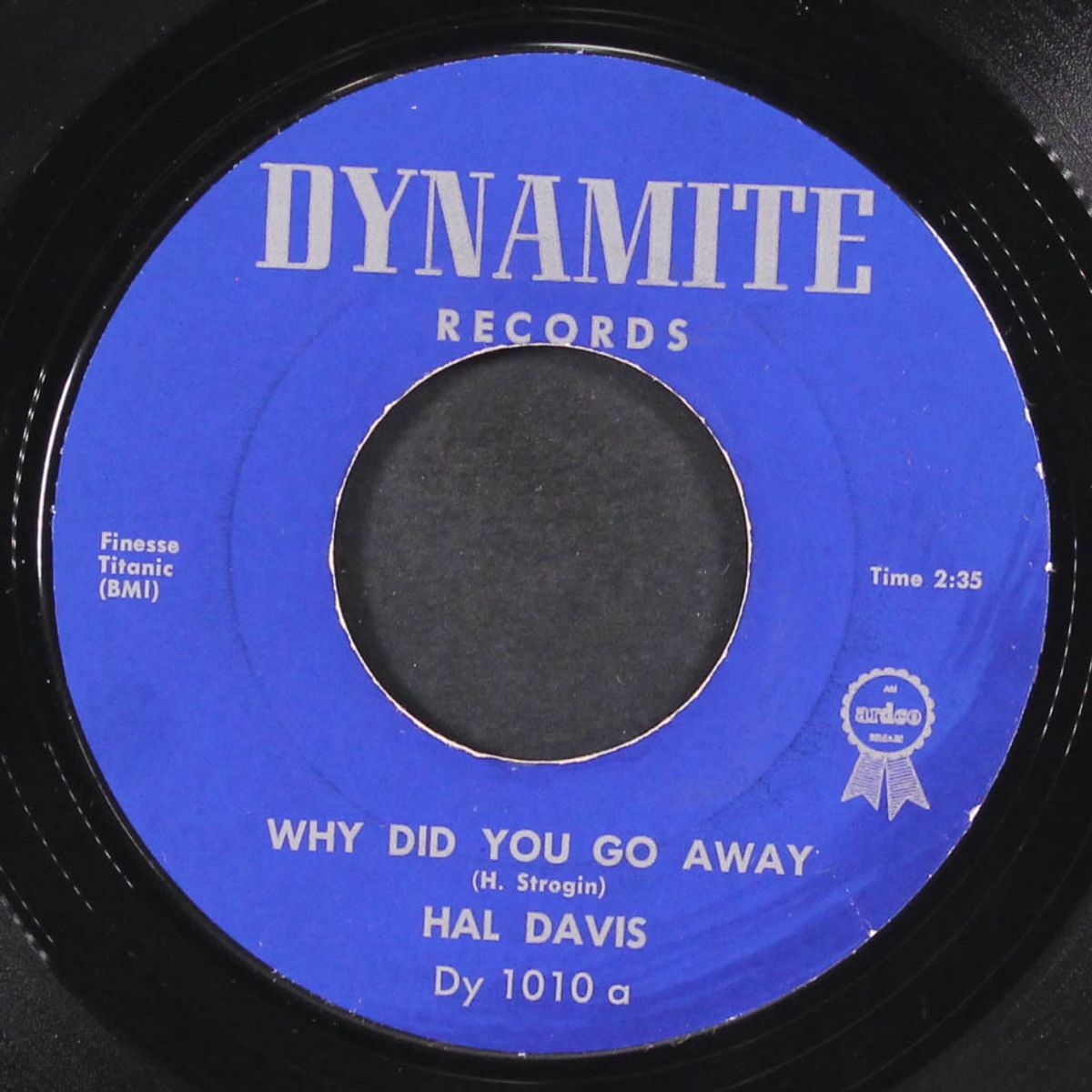 why did you go away / i don't love nobody by HAL DAVIS